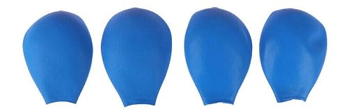 SUYIN Zapatos para Perros y Mascotas, Botas de Lluvia de Goma con Globos Impermeables, Calzado