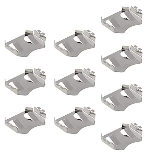 10Pcs Smt Smd Button Coin Cell Cr2032 Battery Holder, Cr2032 Batter Holder Tbh-Cr2032-M04 Holder Socket