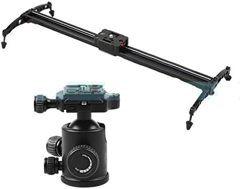 GOWE 80cm 32" Camera Track Dolly Slider Video Stabilization System + Aluminum Ballhead