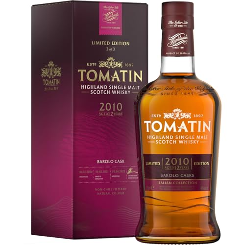 Tomatin 12 Year Old Single Malt Whisky Italian Collection Barolo Casks 70CL