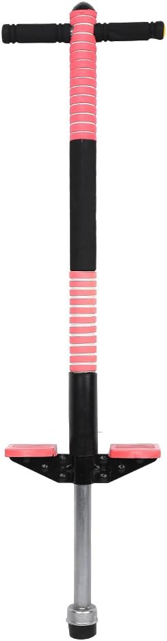 Pogo Stick for Kids Boys Girls Weigh Up to 88Lbs Anti-Slip Safe Spring Jackhammer Jump Stick Children with Rubber Bottom for Boys Girls Balance Training (Red)