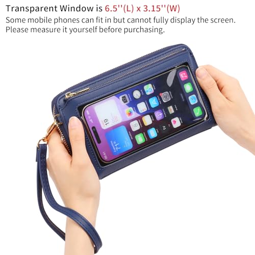 Image of GOIACII Phone Purse Crossbody Bags for Women Small Travel Wallet Touch Screen RFID Blocking