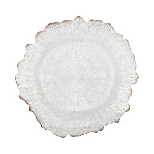 25 platos decorativos redondos 13 pulg claros dorado rosa miniatura 1