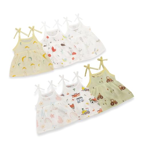 Muslin Frock Knot for Newborn Baby Girl - Adjustable Knot Style C...
