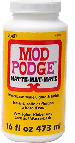 Mod Podge CS11302 Waterbase Sealer, Glue and Finish, 16 oz, Matte - 1 Pack