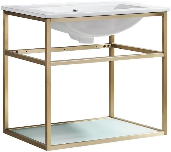 Swiss Madison Well Made Forever SM-BV552G Pierre Wall Hung Vanity, Chrome