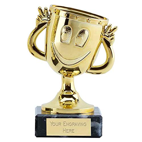 Trophiesplusmedals Personalised Mini Smiley Man Cup Trophy 11cm Small 4 - View #9