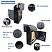 Plugsharge Through The Door Mail Drop Box - 1.5mm Steel Payment Dropbox - Door Mount Theft Proof Mailbox - Locking Deposit Drop Box for Night Key, Deposit, Cash, and Rent, Black