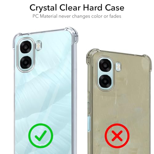 Image of Jkobi Shockproof Crystal-Clear Back Cover for Oppo A6X | Oppo A6S (Anti Yellow Case | Drop & Camera Protection | Hard Polycarbonate)