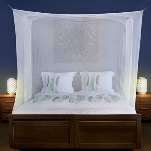 MJ Traders Mosquito Net/Machhardani Polycotton Mosquito Net for Bed