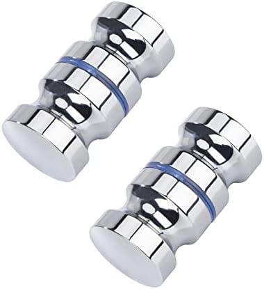 Wxinsheng 2 Paar Duschtürgriffe Aluminium | Türknäufe Für Glasduschen 30mm | Für Bad & Küche