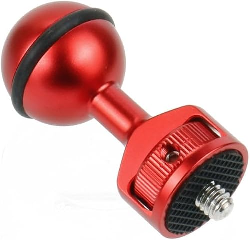 2.5Cm Ball Head Clip For Action Camera Underwater Video Camera Light Diving Joint(Red)