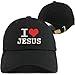 Weytff Sport Baseball Cap I Love Jesus Black Hip Hop Embroidery Personalized Unisex Dad Hat Summer