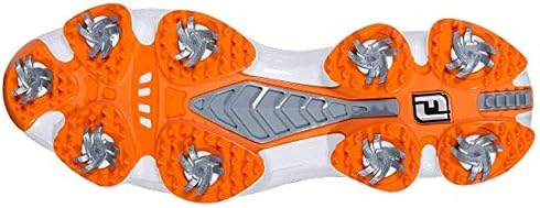 FootJoy Men's Hyperflex Golf Shoes, Close-Out (9.5 D(M) US, Grey/Orange 51015) | Image 1
