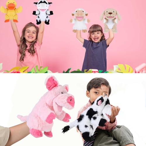 Liliful LILIFUL-KIDS HAND PUPPETS-03 6 Pieces Animal Hand Puppets Kids Hand Puppets With Working Mouth Animal Puppets Toddler Animal Plush Toy thumb #6