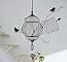 miaoqiushiyi Vögel Käfig AST Dekorative Wandaufkleber Moderne Vinyl Home Wandtattoos Für Wohnzimmer Büro Zimmer Wandaufkleber
