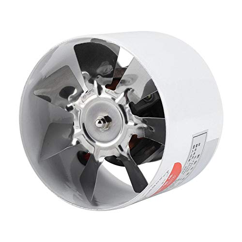 Zerodis Abluftventilator, 25 W, 220 V, 95 mm, zur Wandmontage, geräuscharmer Rohrventilator, ideal zur Belüftung von Hydrokulturen, Gewächshaus, Bad, Küche, Garage