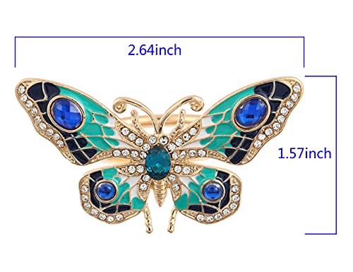 9Pcs Enamel Butterfly Napkin Rings Decorate Your Table In Christmas, Thanksgiving, Birthday, Wedding, Commemoration Day, Business Banquet And Other Festivals And Occasions. (02) #TOP1
