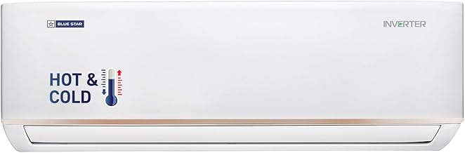 Blue Star 1.5 Ton 3 Star Hot and Cold, 60 Months Warranty, Inverter Split AC (Copper, Convertible 5 in 1 Cooling, Multi Sensors, Self Diagnosis, IC318DNUHC, White)