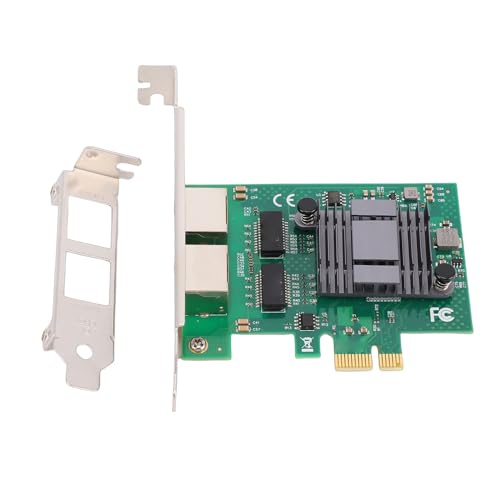Tarjeta de red Gigabit Ethernet, 2 puertos RJ45 PCI Express para servidor, escritorio y máquinas industriales miniatura 7