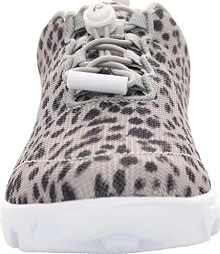 Propét Women's TravelActiv Safari Sneaker, Grey Cheetah, 7.5 XX-Wide | Image 3