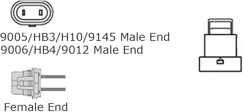 Miniatura 4 de iJDMTOY 9005/9006/H10 Plug-N-Play 50W 6-Ohm Kit de cableado de resistencia en línea compatible con luces de conducción antiniebla
