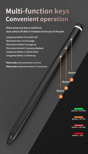 Lápiz táctil Z Fold 7 S Pen con Bluetooth compatible con tabletas Samsung Galaxy y iPad iOS 4