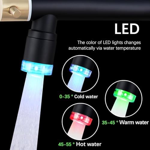 Three-function spray head on a smart faucet, showcasing versatility