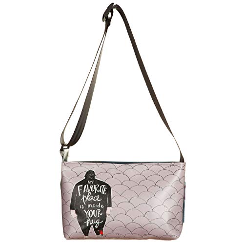 Sac à bandoulière HUG GAZPACHO multicolore en PVC récupéré et peint à la main