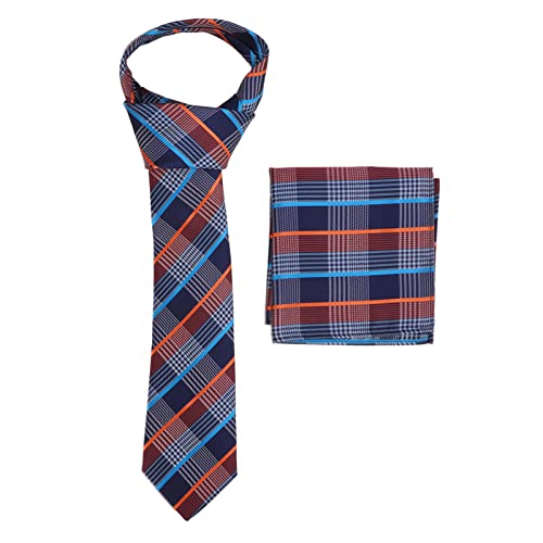 Set de corbata clásica Zerodis con pañuelo para hombre miniatura 6
