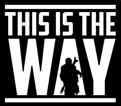 This is The Way Mandalorian Decal Vinyl | White | 5.5 X 4.5 inch SSND1095