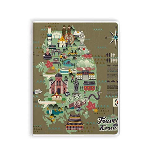 Carnet de notes Corée du Sud à couverture souple pour écrire