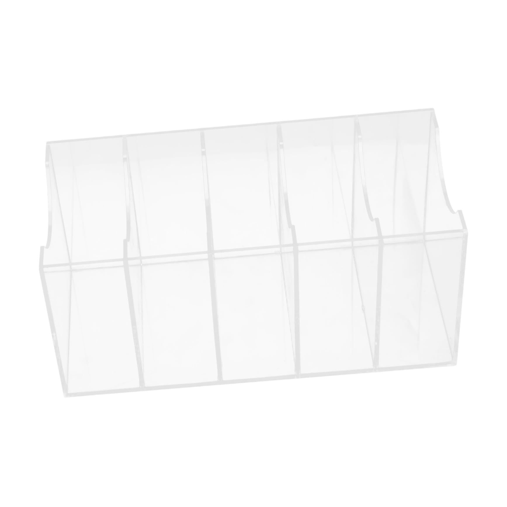 PRETYZOOM Belt Organizers for Closets Acrylic Belt Holder Wall Mount Tie Display Box 5 Sections