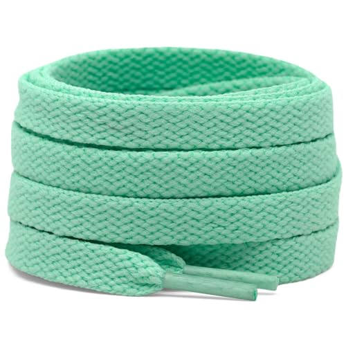 DELELE Flat Sneakers Shoe Laces: 55 Inch Fruit Green Shoelaces