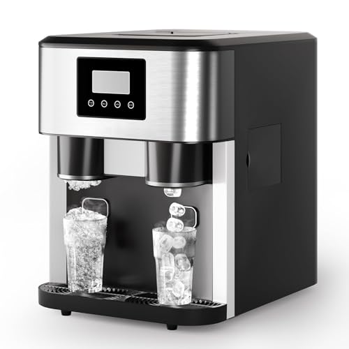 Fabricadora eléctrica de hielo automática 1.8L con dispensador de agua miniatura 1