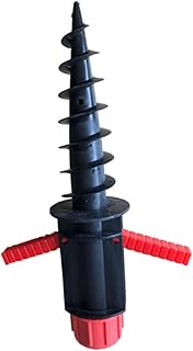 Parliky 1 Peça Guarda-Sol L Suportes De Guarda-Chuva De Praia Resistente Suporte Dobrável Vara De Pesca Âncora De Areia Guarda-Chuva Parafuso Âncora De Plástico Guarda-Chuva De Praia