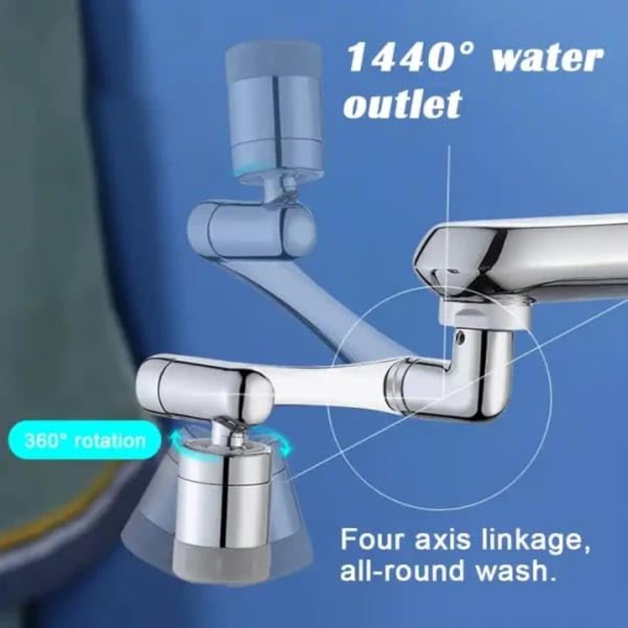 1080 Swivel Faucet-Extender Sink-Aerator