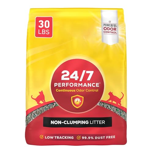 24/7 Performance Non-Clumping Cat Litter, Clean Linen Scent, 30 lb Bag