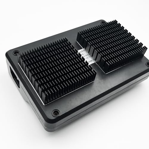 Awxlumv 2 disipadores de calor de aluminio de 60 mm x 60 mm x 15 mm con cinta adhesiva conductora térmica, módulo cuadrado, perfil de disipador de calor, enfriador de aleta de refrigeración para chip - imagen 3