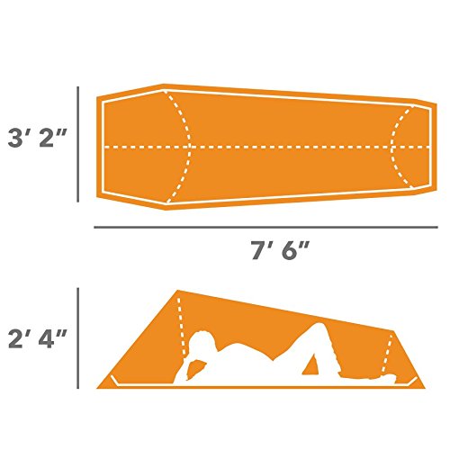 Winterial Single Person Personal Bivy Tent - Lightweight One Person Tent With Rainfly, 2Lbs 9Oz, Stakes, Poles And Guylines Included, Backpacking And Hiking Bivy Tent, Orange #TOP6
