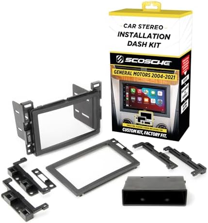 Scosche GM2500B Double DIN or Single DIN with Pocket Radio Installation Dash Kit Compatible with Select 2004-2021 GM Vehicles – Car Stereo Install Kit – See Fit Guide in Images to Verify Your Vehicle Scosche GM2500B Double DIN or Single DIN with Pocket Radio Installation Dash Kit Compatible with Select 2004-2021 GM Vehicles – Car Stereo Install Kit – See Fit Guide in Images to Verify Your Vehicle