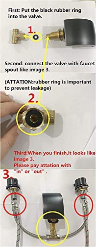 Homevacious Led Widespread Bathroom Faucet Waterfall Chrome Bathroom Faucet For Sink 3 Hole 8-16 Inch 2 Handles Vanity Bath Faucets Garden Modern Commercial Mixer Tap Deck Mount With Supply Lines #TOP7