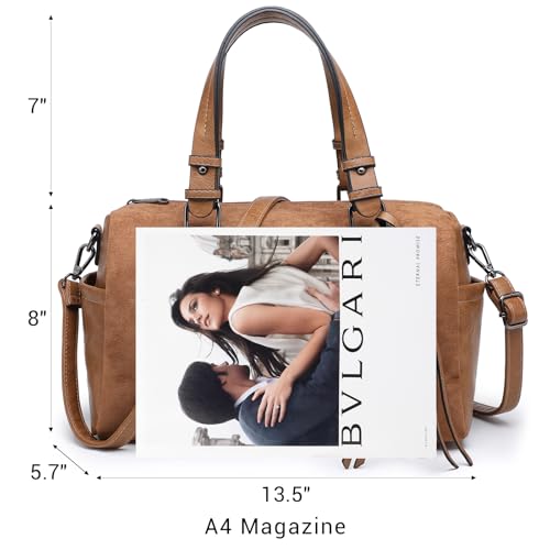 Bolso tipo hobo grande de cuero vegano para mujer miniatura 6