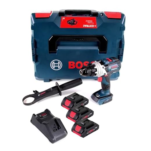 Bosch Akku-Bohrschrauber GSR 18V-110 C mit 3 x ProCORE18V 4,0 Ah in L-BOXX
