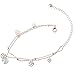 Udobuy®Sexy Gold Double Chain Rose Crystal Anklet Bracelet Ankle Foot Jewelry Barefoot Beach Anklet