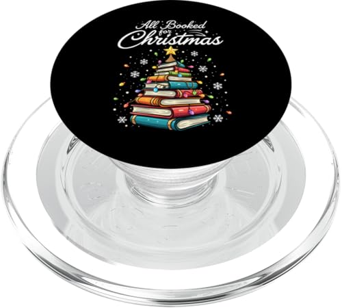 All Booked For Christmas Book Lover Librarian Christmas Book Lover PopSockets PopGrip pour MagSafe