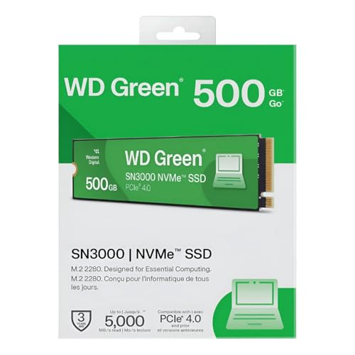 WESTERN DIGITAL WD SN3000 NVMe SSD 500Go .2 2280 Neuf - vue 10