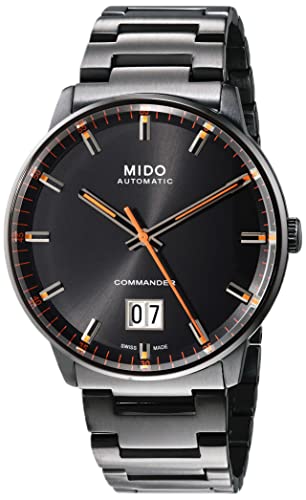 Mido Commander Big Date - Swiss Automatic Watch for Men - Black Dial - Case 42mm - M0216263305100