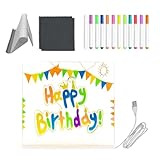 Créativité que dans l'obscurité : équipé d'une fonctionnalité LED lumineuse, ce tableau à dessin donne vie à des traits colorés, favorisant le développement artistique et le plaisir interactif pendant les périodes de faible luminosité, comme raconter des histoires avant de dormir ou des jeux d'événements.