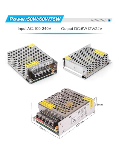 Bloc d'alimentation 12 V CC pour éclairage de cuisine et étagère